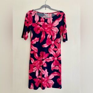 Tommy Bahama Orchid Rua Elbow Sleeve floral dress
